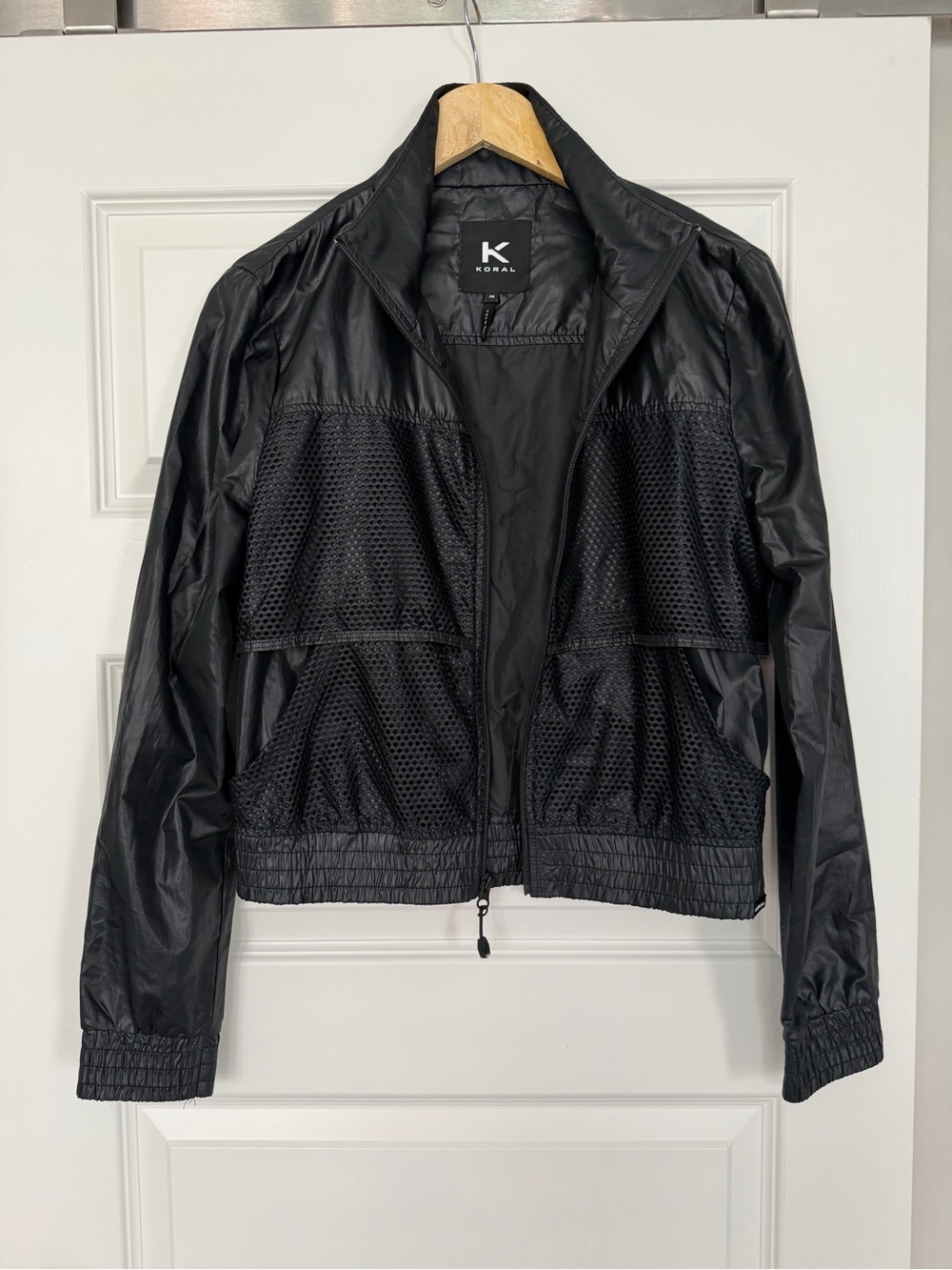 Koral - Black Lightweight Mesh Panel Jacket